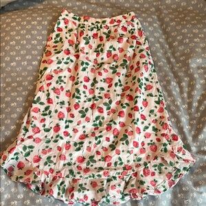 J. Crew Factory Strawberry Skirt